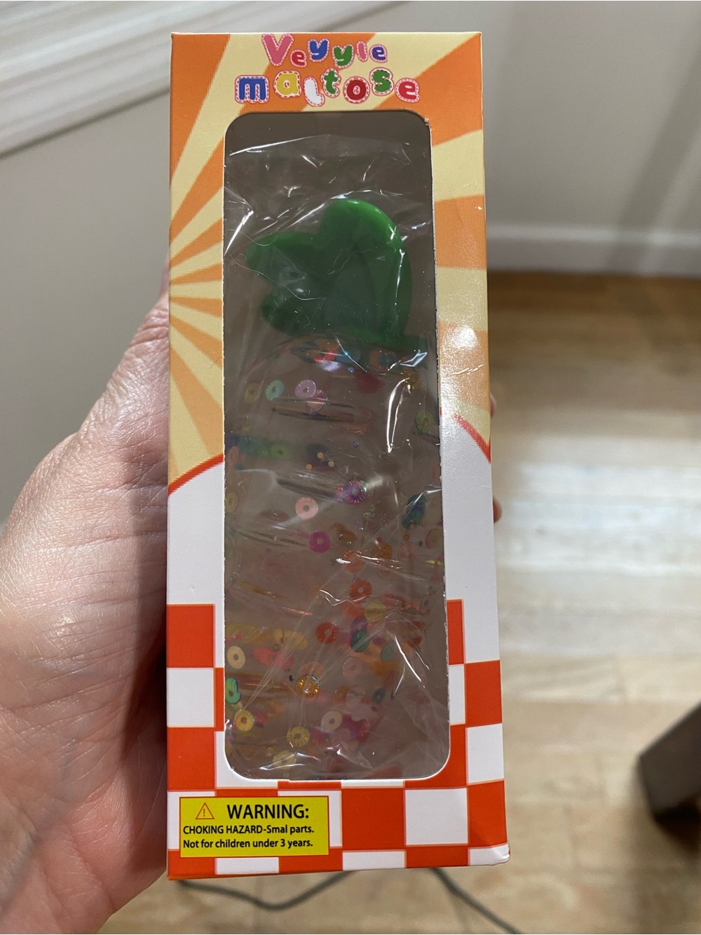 Clear Carrot Gel Squishy